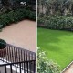artificial grass before after images cover
